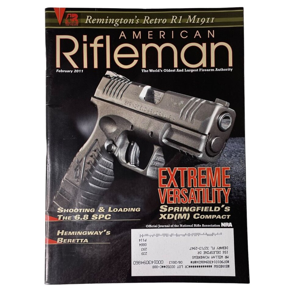 American Rifleman NRA Magazine February 2011 Vol 159 u No 2 National Rifle Assoc